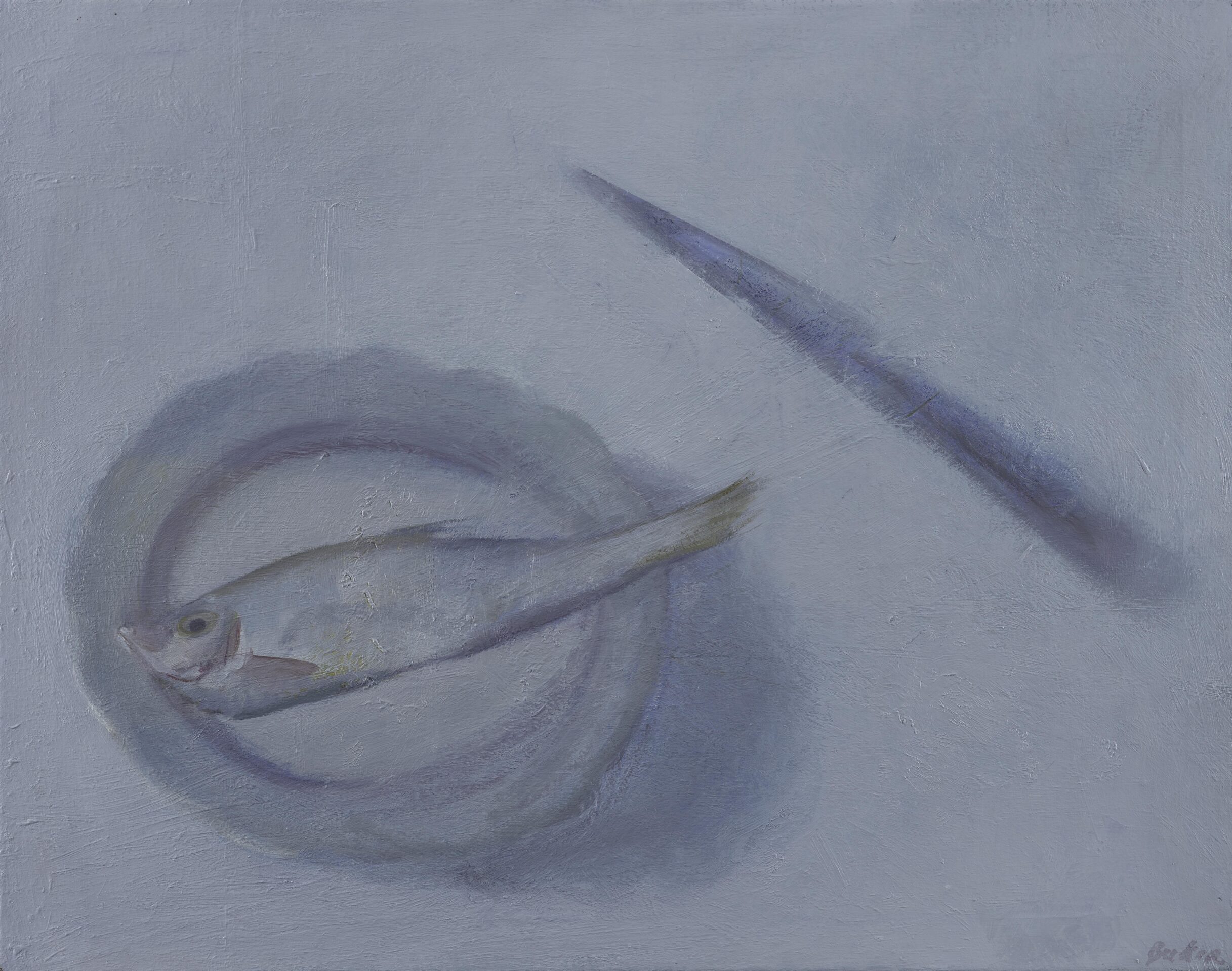 Fish and knife 19x24 2025