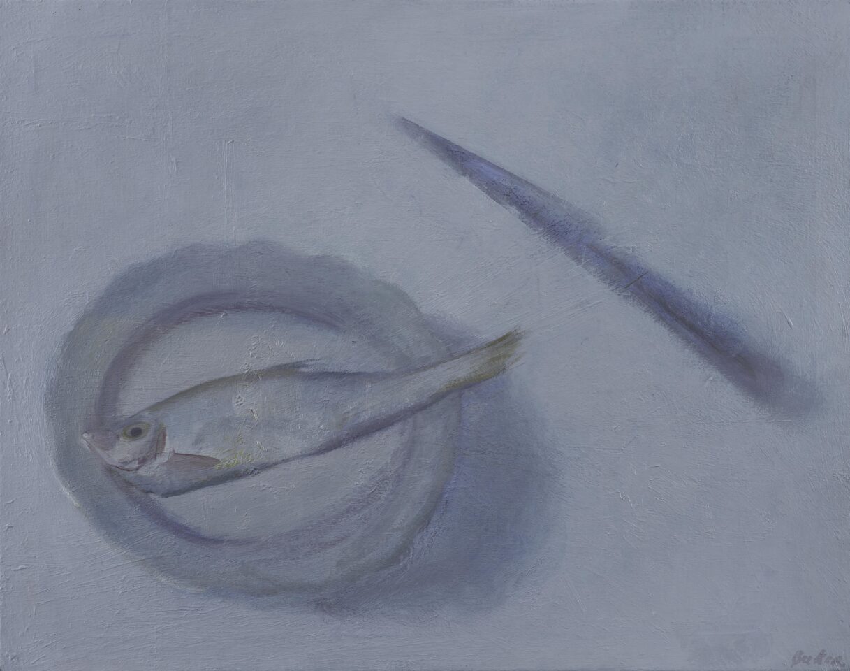 Fish and knife 19x24 2025